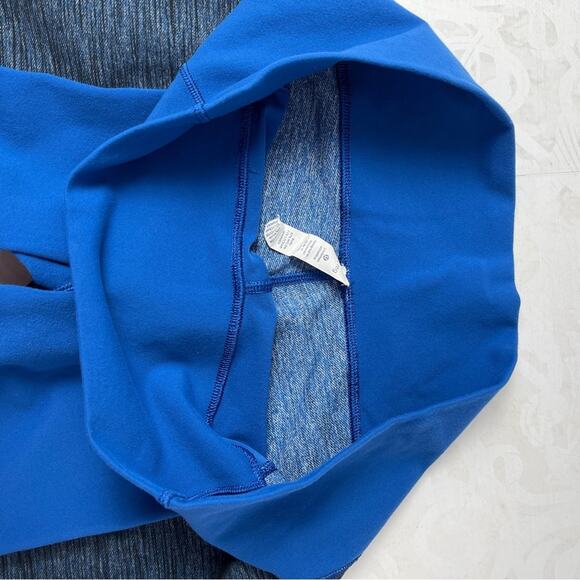 Lululemon Barre Pulse Pant Limitless Blue Reversible Slub Denim Size 12 Like New - Picture 12 of 16